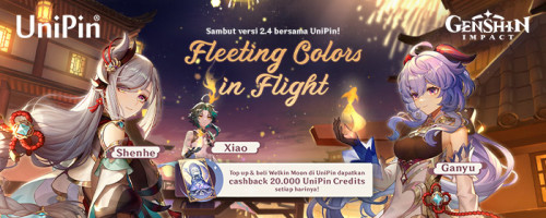 Happy New Year! Sambut versi 2.4 dari Genshin Impact dengan UniPin dan Nikmati Cashback 20.000 UniPin Credits setiap hari!